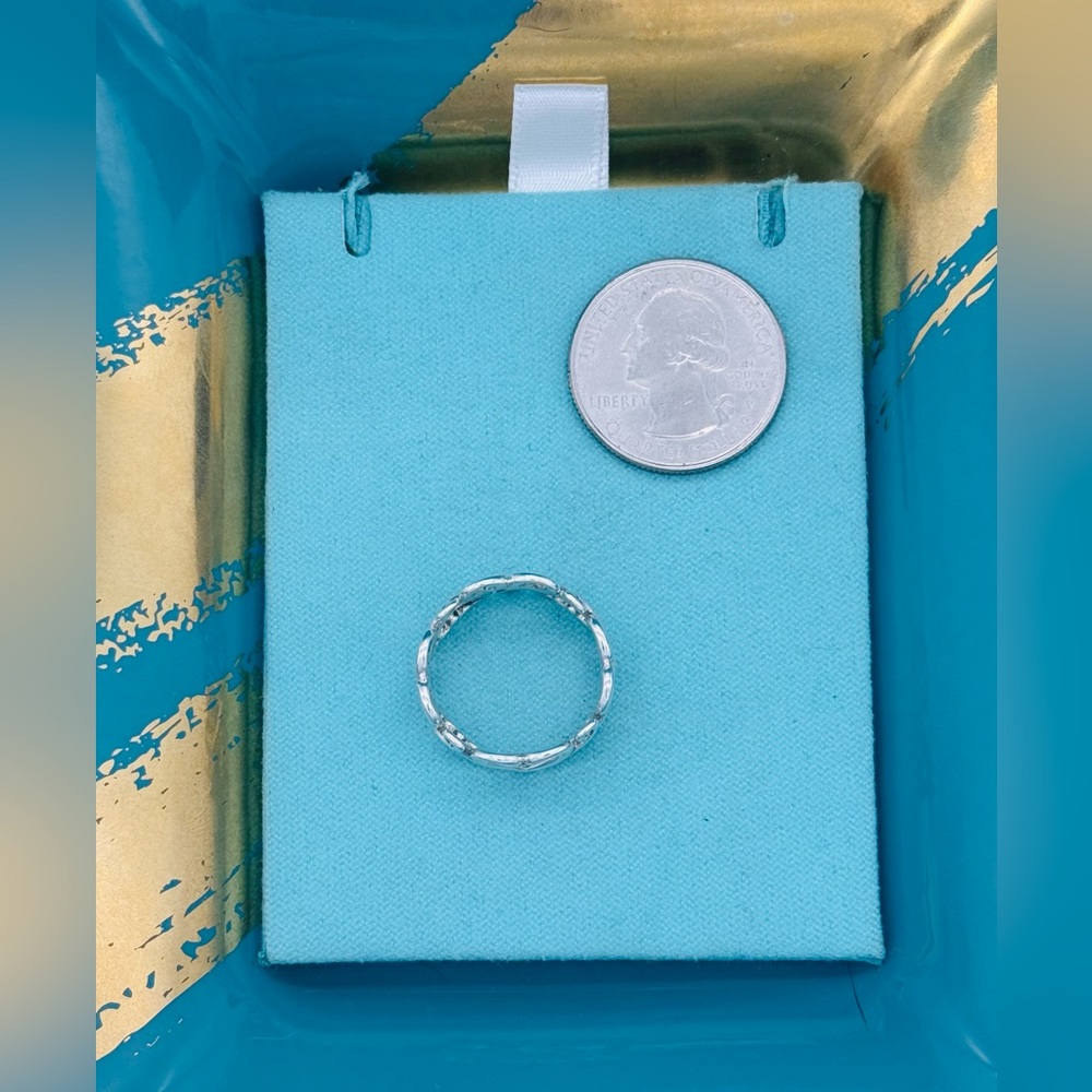 Tiffany and co Paloma Picasso Venezia Goldini Heart Ring Size 7.5 - Picture 9 of 12